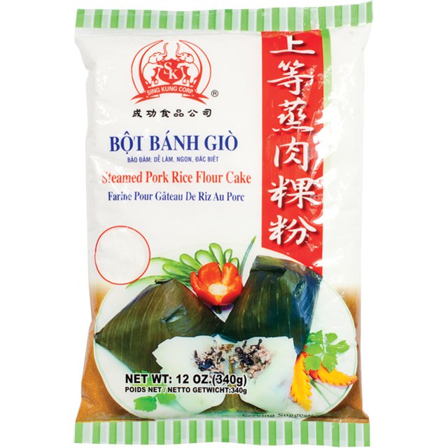 Bot Banh Gio Con Voi / Steamed Pork Rice Flour Ge Sing Kung Case (45 bags x 12oz)