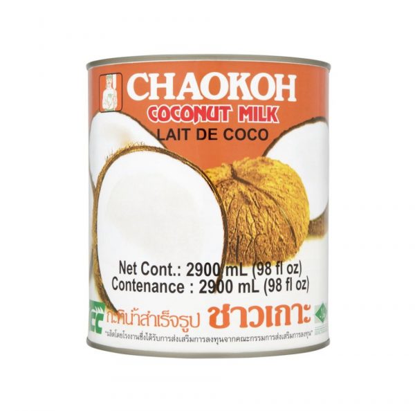 Sua Dua Chaokoh Lon / Coconut Milk Big Chaokoh Case (6 cans x 2900ml)