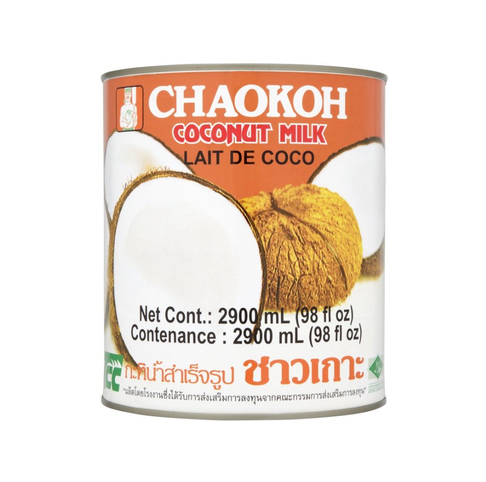 Sua Dua Chaokoh Lon / Coconut Milk Big Chaokoh Case (6 cans x 2900ml)