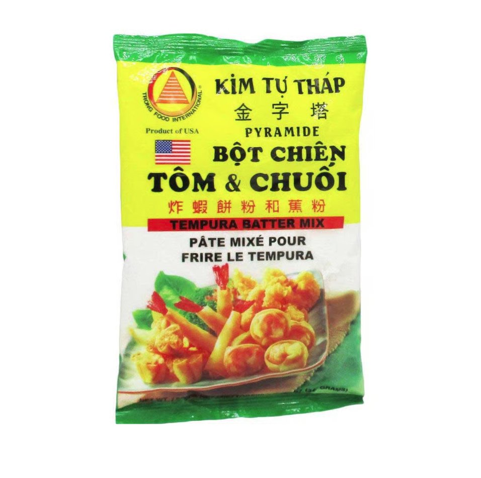 Bot Chien Tom Chuoi Kim Tu Thap / Tempura Batter Mix Pyramide Case (50 bags x 12oz)