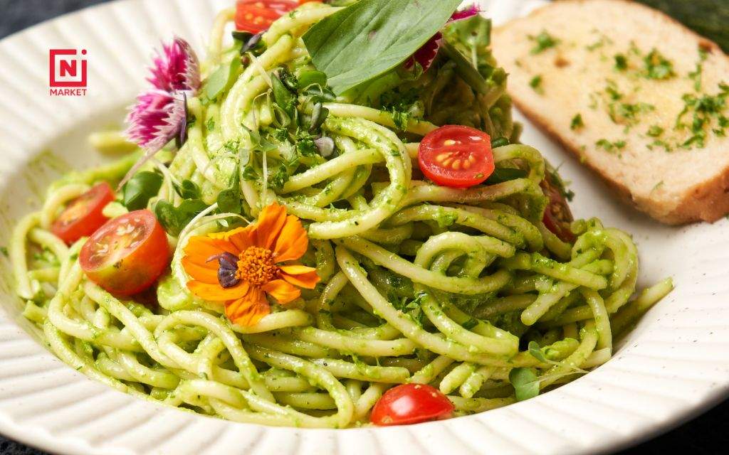 Pesto - short for pesto alla Genovese - originated in Genoa, Italy