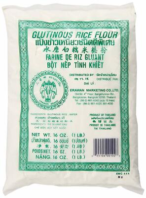 Bot Nep Con Voi / White Glutinous Rice Flour Erawan Brand Case (24 bags x 1lb)