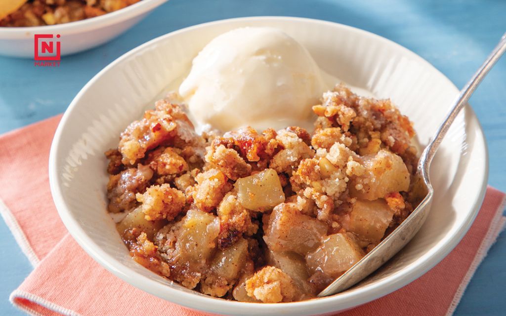 Easy Fruit Crisp with Asian Pear - Top 6 Easy Vegetarian Dessert Recipes