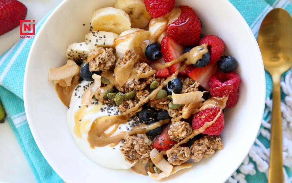 No-Bake Yogurt Parfait with Asian Fruits - Top 6 Easy Vegetarian Dessert Recipes