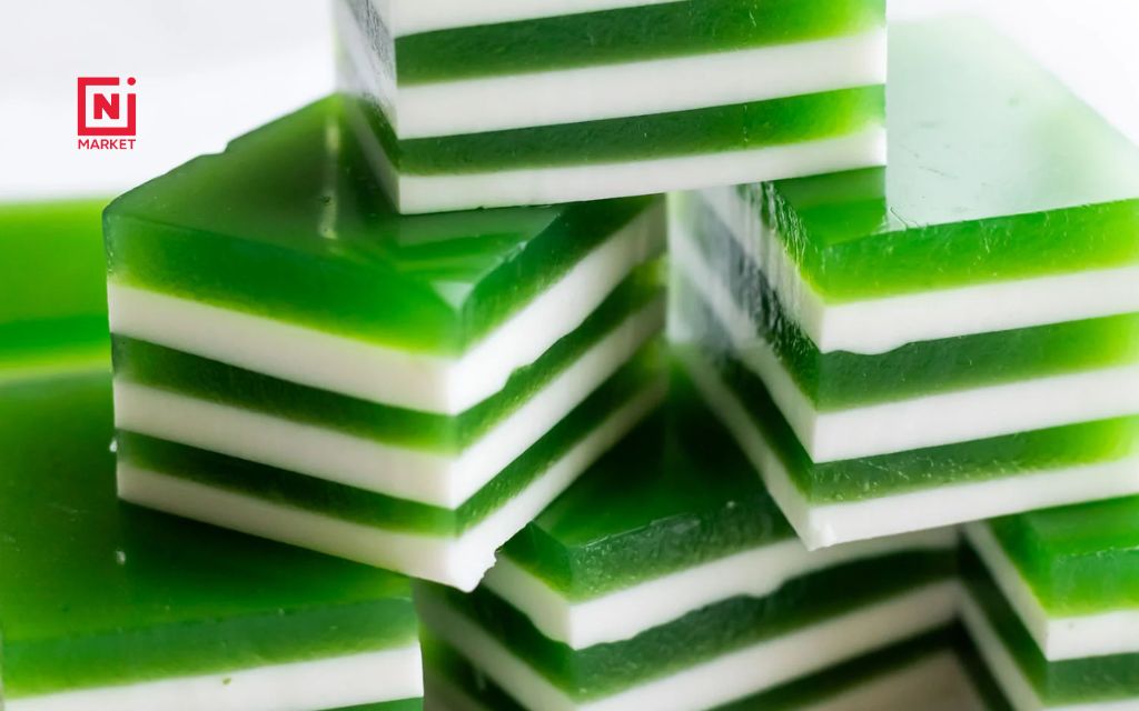 Pandan Coconut Jelly (Made with Agar-Agar) - Top 6 Easy Vegetarian Dessert Recipes