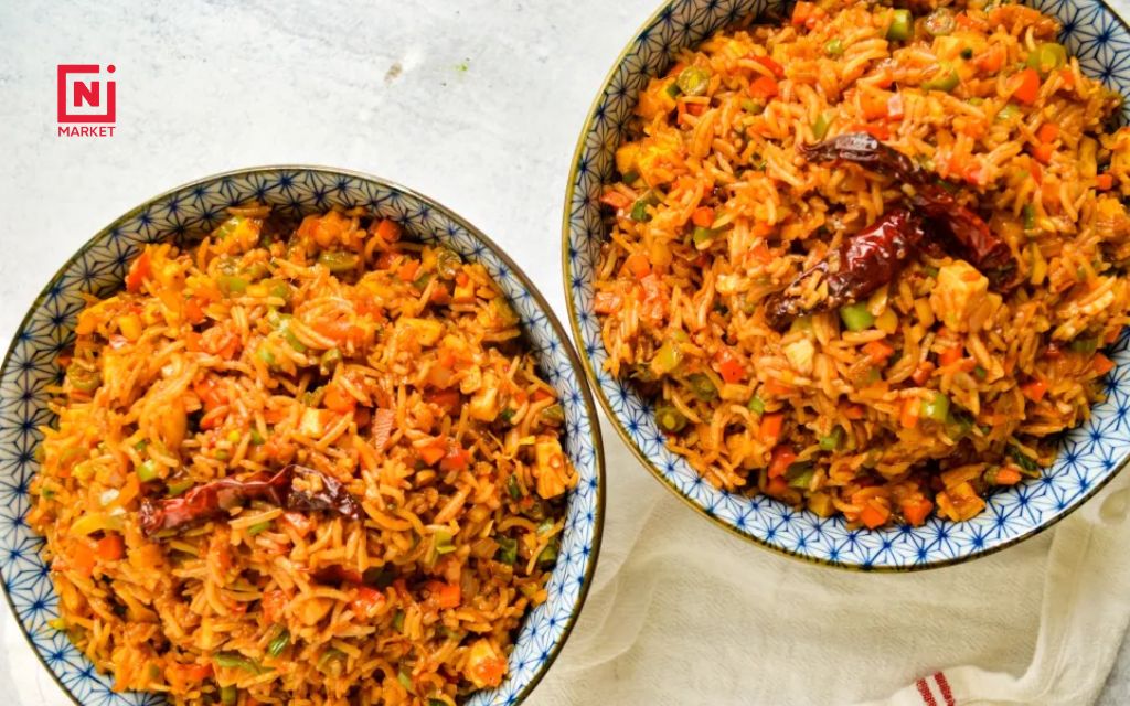 Paneer fried rice is popular at family gatherings and parties
