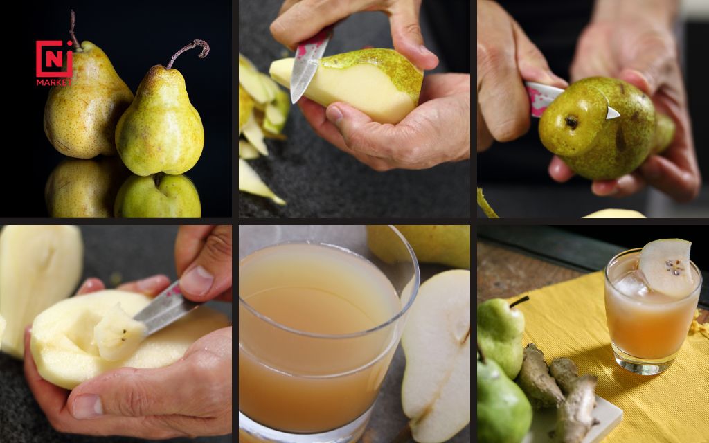 Step-by-step instructions for Asian pear fruit juice recipes