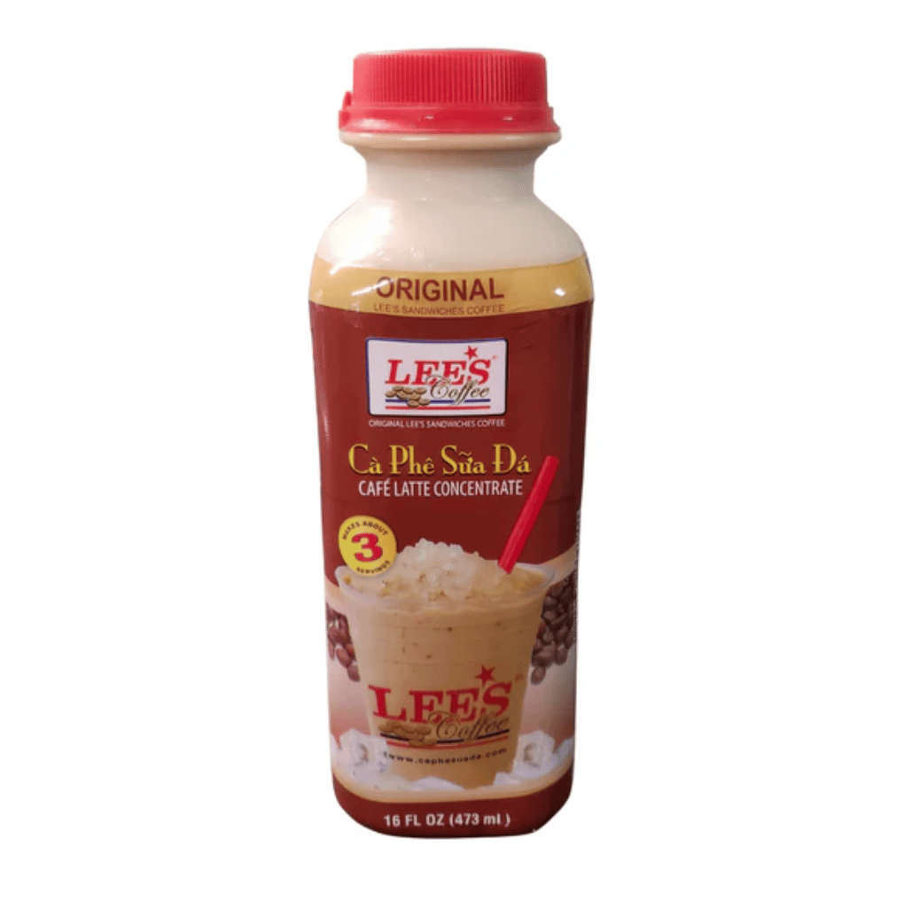 Lee's Cafe Latte Frozen Concentrate, Original (24 bottles x 16oz)