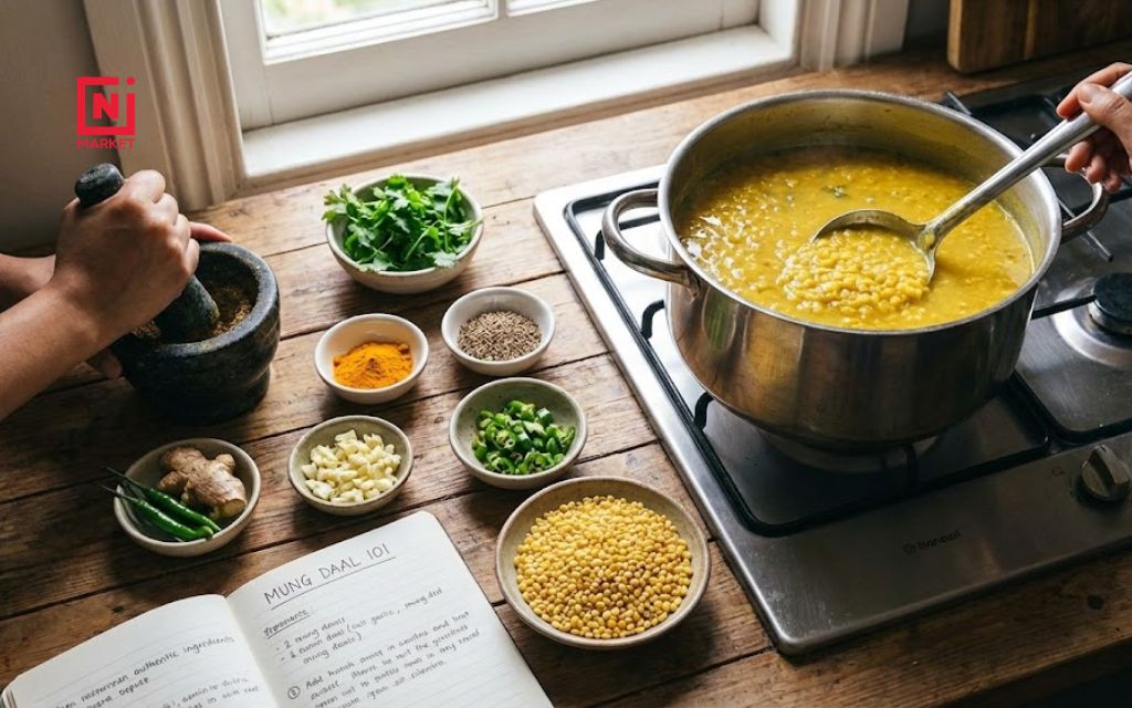 Learn how to cook Mung Daal 101 at home using authentic ingredients